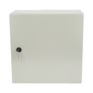 pst404020ar Gabinete de Acero IP66 Uso en Intemperie (400 x 400 x 200 mm) con Placa Trasera Interior de Metal y Compuerta Inferior Atornillable (Incluye Chapa y Llave PST407)