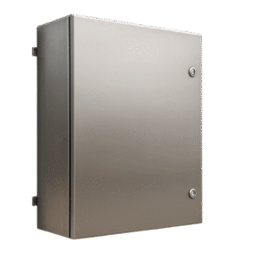 pst606025inoxb Gabinete de Acero Inoxidable IP66 Uso en Intemperie (600 x 600 x 250 mm) con Placa Interna Galvanizada.