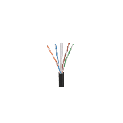 puo6c2204bl-ceg Bobina de Cable UTP de 4 Pares OSP (Planta Externa), Cat6 de Rango Extendido, 22 AWG, Color Negro, 305 Metros (1000 Pies).