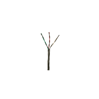 pxuor316bbl-uq Bobina de Cable de Cobre de 3 Pares Clase 4 Para Sistemas FMPS, 16 AWG, Sin Blindaje, CMR (Riser), Uso Interior/Exterior, Color Negro, Carrete de 609 metros