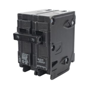 Interruptor automático enchufable tipo QP 2 polos, 70 amp