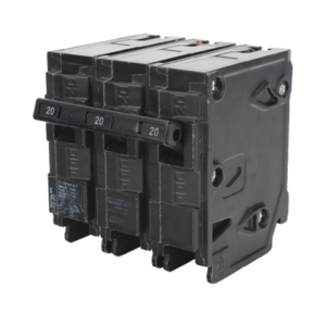 Interruptor automático enchufable tipo QP 3 polos, 20 amp