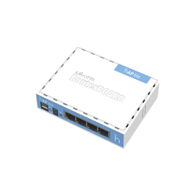 rb941-2nd (hAP Lite) 4 Puertos Fast Ethernet y Wi-Fi 2.4 GHz 802.11 b/g/n