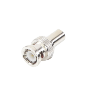 Carga Coaxial Terminal de 75 Ohm para CCTV, 1/2 Watt, en Conector BNC Macho, Níquel/ Oro/ Delrin