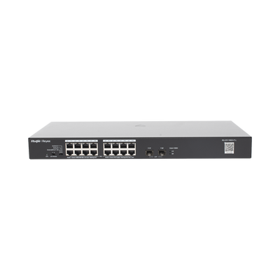 rg-es118gs-p-l Switch PoE+ No Administrable, Hasta 247 Watts, con 18 Puertos Gigabit PoE+ y 2 Uplinks SFP 1G, Visible en la Topología