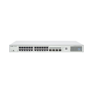 rg-nbs3100-24gt4sfp-p-v2 Switch Administrable L2 PoE+ hasta 370W, 24 Puertos Eth 1G, 4 puertos SFP 1G, Administración Remota en la Nube.