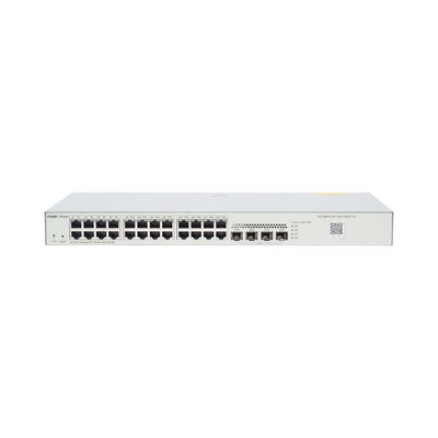 rg-nbs3100-24gt4sfp-v2 Switch Administrable L2, 24 Puertos Eth 1G, 4 puertos SFP 1G, Administración Remota en la Nube.