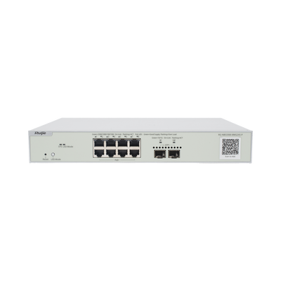 rg-nbs3300-8mg2xs-p Switch Multi-Gigabit PoE+ Capa 2 con 8 Puertos 2.5G PoE+ hasta 240W y 2 Uplink SFP+ 10G ,Administrable Cloud, Diseñado Para Access Points WiFi 6/7