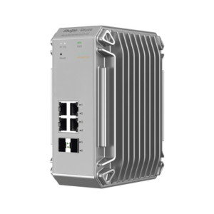 rg-nis3100-4gt2sfp-hp Switch Industrial PoE hasta , Ideal para temperaturas Extremas y protección contra descargas, 4 Puertos Gigabit PoE 802.3 af/at, 2 puertos SFP Administrable Cloud