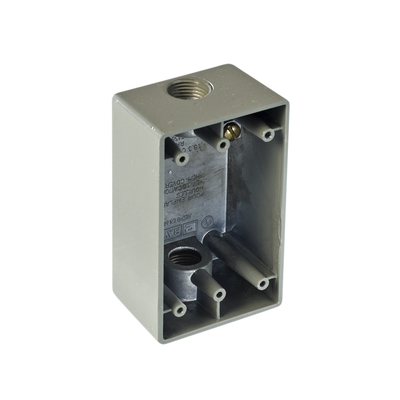 rr-2742 Caja Condulet FS de 1" ( 25.4 mm) con dos bocas a prueba de intemperie.