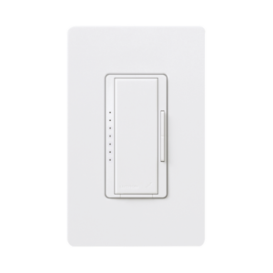 Atenuador (dimmer) un solo polo / multilocacion 120V /INC 1000W / 800W MLV, color blanco No requiere neutro.
