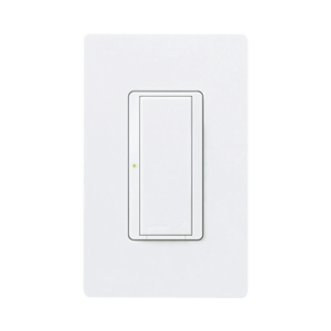 (RadioRA2) Switch on/off  RRD-8S-DV-WH de doble voltaje, un solo polo 120V/, 8A/, 1/10HP 3A en motores, apaga y enciende iluminación ó motor, NO requiere cable neutro.