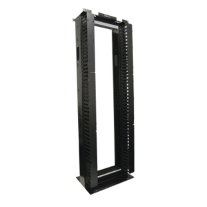 rs3-07 Rack de Aluminio System de 7ft x 19in, 45UR, Con organizadores verticales, conexión de tierra y accesorios de montaje