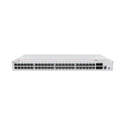 s220-48p4x Switch de Acceso Gigabit Administrable PoE Capa 2 / 48 puertos 10/100/1000 Mbps (PoE) / 4 Puertos 10GE SFP+ Uplink / ERPS / IMGP Snooping / DHCP Snooping / PoE Perpetuo / 380W / Administración Nube Gratis