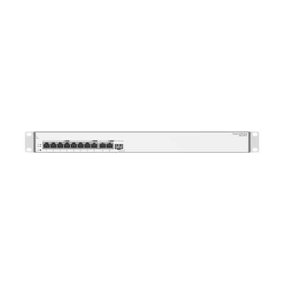 s380-h8t3st Router Multi-Servicio / 2 puertos 10/100/1000 Mbps (WAN) + 1 puerto SFP (WAN) / 1 puerto 10/100/1000 Mbps(WAN/LAN) / 7 puertos 10/100/1000 Mbps(LAN) / Rendimiento 2 Gbps / Controla hasta 64 APs / Hasta 500 Clientes / Administración Nube Grat