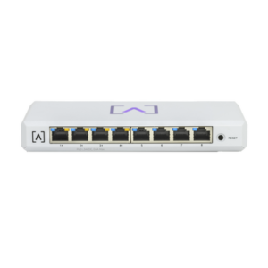 s8-poe Switch Gigabit PoE+ Administrable / 8 puertos 10/100/1000 Mbps (4 de ellos PoE+ 802.3af/at) / Hasta 60W / Administración nube gratuita / Presupuesto de 60W