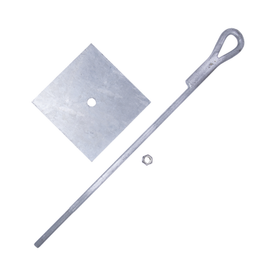 sap-01-jg Ancla para Retenida para Muro con Ojo de Llave Galvanizado por Inmersión en Caliente (Requiere Placa Igualadora).