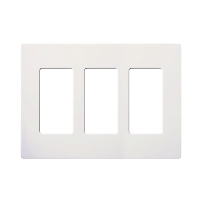 sc-3-sw Tapa Color Blanco Snow para interruptor o dimmer Lutron, 3 gang, limpio y moderno