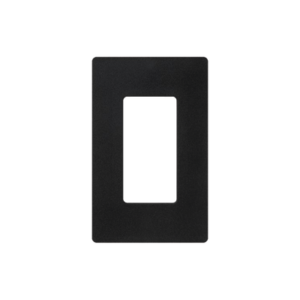 Tapa Color Negro Satin para interruptor o dimmer Lutron, 1 gang, limpio y moderno