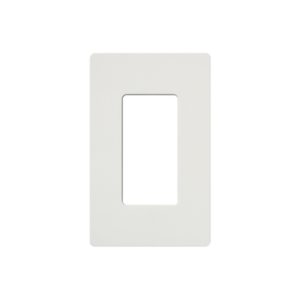 Tapa Color Blanco Satin para interruptor o dimmer Lutron, 1 gang, limpio y moderno