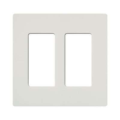 sc2sw Tapa Color Blanco Satin Snow para interruptor o dimmer Lutron, 2 gang, limpio y moderno