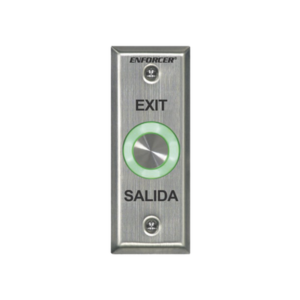 Botón de Salida con Aro Iluminado Color Verde y Rojo / IP65 / Buzzer / Función Toggle (Enclavado) / Temporizador  / Relevador NC/NO/ Uso Exterior e Interior.
