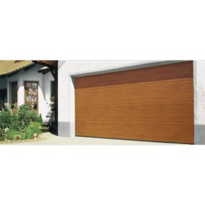 secgar107-w Sección para puerta de Garage / Linea Central / Imitacion MADERA / Golden Oak / Para GARAGE107 / Estilo Americana.