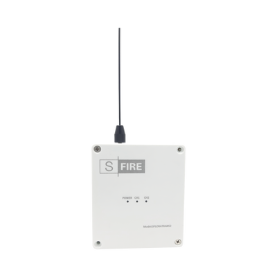 sf-lora-trans Transmisor inalámbrico / Entrada de 2 contactos secos NA / Distancia máxima de transmisión 2500 metros (Linea de vista)
