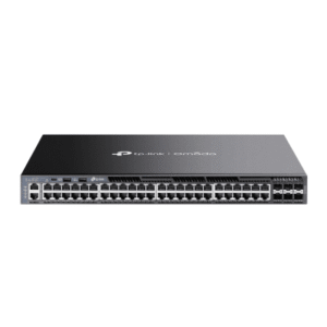 sg6654x Switch Omada L3 SDN Administrable / 48 puertos Gigabit y 6 puertos SFP+ / Funciones RIP, VRRP, Servidor DHCP / Administración centralizada OMADA / Fuente Redundante
