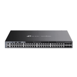 sg6654xhp Switch Omada L3 SDN Administrable / 48 puertos Gigabit y 6 puertos SFP+ / Presupuesto PoE 1440 W / Funciones RIP, VRRP, Servidor DHCP / Administración centralizada OMADA / Fuente Redundante