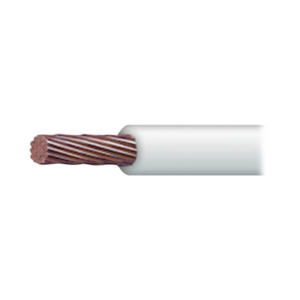 Cable Eléctrico 18 AWG Color Blanco, Conductor de Cobre Suave. Aislamiento de PVC, Auto-Extinguible. Bobina de 100 Metros (328.08 Pies)