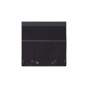 (K80MD64/14) Placa Voz y Datos Inclinada con Guardapolvo y Adaptador para RJ45 Keystone - Color Grafito