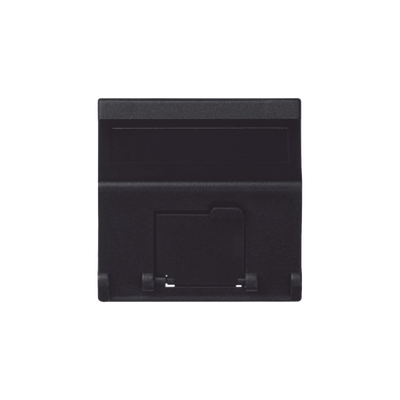sm-1-keya-g (K80MD64/14) Placa Voz y Datos Inclinada con Guardapolvo y Adaptador para RJ45 Keystone - Color Grafito