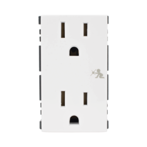 Módulo Dúplex de Contactos Eléctricos 10A 127V Color Blanco / Compatible con Cajas para Pavimento SM-CPAV-2 y SM-CPAV-4 / Requiere Adaptador SM-ADAP-FP para Fijación / Modelo 25424-30