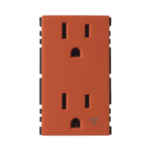 sm-2tc-n Toma de Corriente Dúplex / Tierra Aislada / 10A 127V / Embornamiento a Tornillo / Color Naranja / Simon 25 Plus