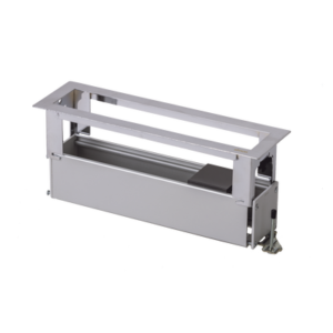 Caja Para Instalación en Escritorio para Voz, Datos o Contactos Eléctricos / Capacidad para 4 Módulos / Salida de Cables Posterior / Los Módulos se Adquieren Aparte / (KFC134/14CY)