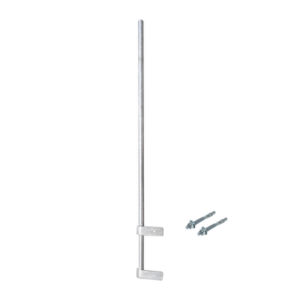 smrp-150-cf Mástil Liviano de Pared de 1.5 m (Diam. 1-1/4") con Cejas de Fijación Soldadas, ¡No se gira! Incluye Taquetes para instalación.
