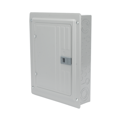 sn1224l1125 Centro de carga monofásico 1 Fase, 3 Hilos para interruptores QP, de 12 polos - 24 circuitos, 120/240vca, Barras de aluminio 125 Amp, Nema 1, uso interior. Incluye tapa.