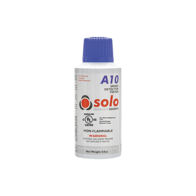 solo-a10 Lata De Humo Sintético En Aerosol Para Prueba De Detectores Puntuales, No Tóxico, No Inflamable, Libre De Silicona, 100%Biodegradable, No Contamina Los Detectores, Uso Manual o En Dispensadores SOLO-330/SOLO-332, Listado UL