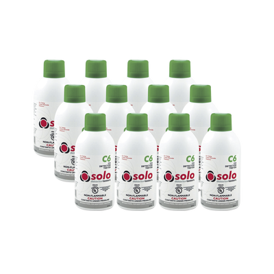 soloc6-bp Paquete De 12 Latas De Gas Genuino De Monóxido De Carbono CO De Uso Manual o Dispensadores SOLO-330/SOLO-332