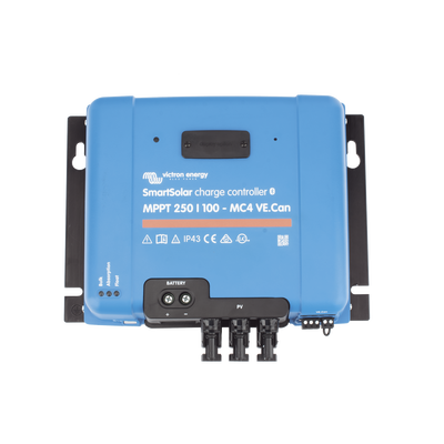 ssmppt250-100 SmartSolar MPPT 250/100-MC4. Controlador Solar MPPT 100A, Voltaje: 48 Vcc. Para uso con Inv. Cargadores Victron