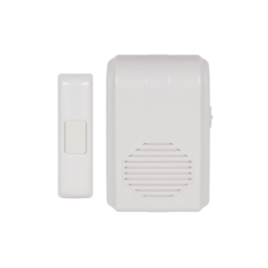 Timbre Inalámbrico Para Puerta Con 10 Tonos, Hasta 150m Linea de Vista, Con Receptor Inalámbrico Incluido, 110Vca