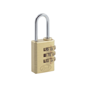 Candado de Latón de Combinación Maletero Programable/ Medida 20 mm / Nivel de seguridad 3 / Discos Programables.