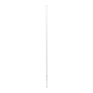Poste de Esquina Blanco de Acero Galv. de 1.2m para Cerca Electrificada  cal. 18 de 1" Diam. para 5 Aisladores (No incluidos).