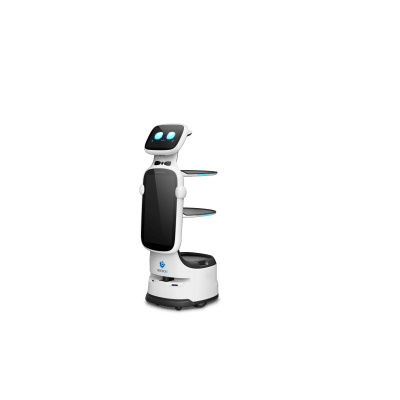 t11ls Robot de Servicio Dinerbot T11 / Navegación en Pasillos 49 cm (19.3 in) / 5 Sensores Visión Estereoscópica / VSLAM / IA Recogida Autónoma / Pantalla 18.5" / Chasis 6 Ruedas