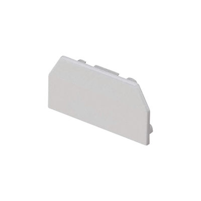t45eciw Tapa Final, para uso con canaleta T45, Material PVC Rígido, Color Blanco Mate
