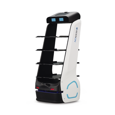 t5ls Robot Autonomo para Servicio de Meseros Ubicado por SLAM (Laser) / Mejora el Servicio al Cliente / Soporta 10 Kgs por Charola / Ideal para Restaurantes, Cafeterias, Hospitales, Salones de Eventos, Etc...