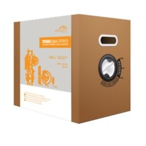 tc-carrier Bobina de Cable de 305 Metros (1000 Pies), Cat5e Exterior Blindado Carrier Class Color Negro, Cable de Drenado para Descargas Electrostáticas, Divisor Anti-Crosstalk y Blindaje Secundario