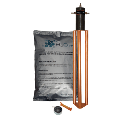 tg-30ab Electrodo para corriente máxima de 30 Amp. con Filtro y Compuesto H2Ohm.