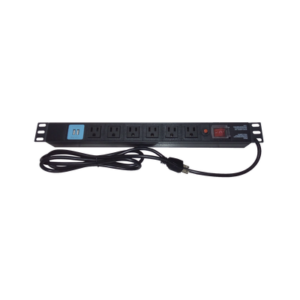 thtcm6cusb Tomacorriente Horizontal (PDU) de 6 contactos (NEMA 5-15R) + 2 USB para instalación en Rack de 19", 1UR, 125 Vca/ 15 A (THE0040091001001)